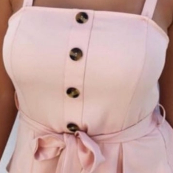 . Shop Hope’s Girly Blush Button Tie Top - Picture 6 of 8